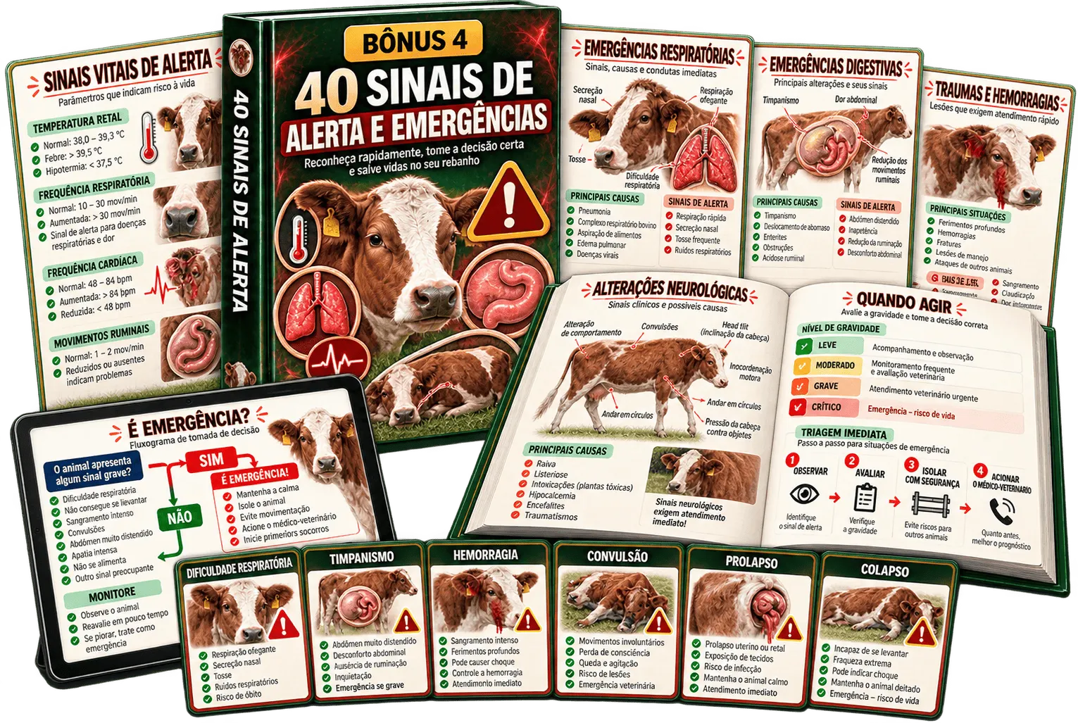 40 Sinais de Alerta e Emergências Bovinas